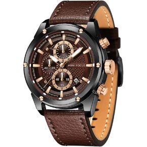 AIMES Mens Watches for Men Casual Chronograph Waterproof Sport Military Watch Analog Quartz Movement Stylish Luxury Dress Wrist Watch Elegant Gift Watch for Men