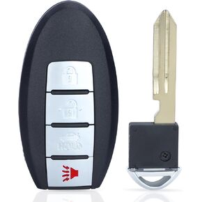 Keyless Entry Remote Smart Proximity Key Fob Replacement 4-Button for Nissan Maxima 2007-2008 for Sentra 2007-2012 CWTWBU735 285E3-EW81D 285E3-EW82D