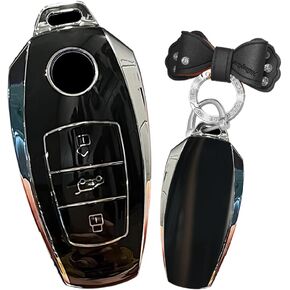 TPU Key Case Fit for VW Touareg 2017 Soft Key Fob Cover Keychain Key Shell Holder Car Accessories 3 button