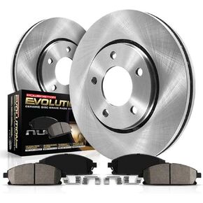 POWERSTOP KOE1124 Autospecialty Front Replacement Brake Kit-OE Brake Rotors & Ceramic Brake Pads