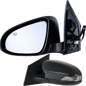 Side Car Door Mirror Replacement For Toyota Corolla 2014-2019 | Side View Mirror Replacement With Turn Signal | Accessories by Utopicar (Driver)