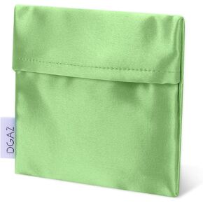 DGAZ Silk Sanitary Napkin Storage Bag, Period Bag for Teen Aged Girls, Portable Period Bag for Panty Liners/Menstrual Cup/Small Tampons，Mini Makeup Bag for Purse(Lavender)
