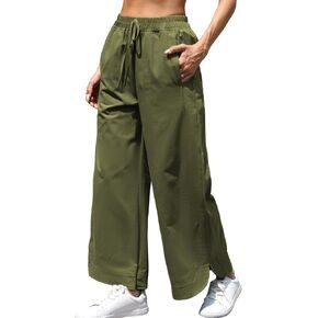 Cargo Pants Women High Waisted Baggy Y2K Straight Leg Pant Streetwear Parachute Pant with 7 Pockets