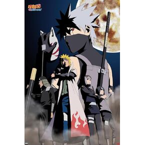 Trends International Naruto Shippuden - Kakashi Key Art Wall Poster, 34L x 22.4W, Unframed Version