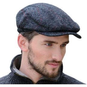 Mucros Weavers Irish Flat Cap for Men, Made in Ireland, 100% Irish Tweed, Green