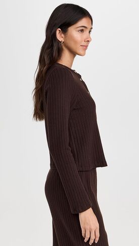 DONNI. Women's The Sweater Rib Cardi in Saudi Arabia