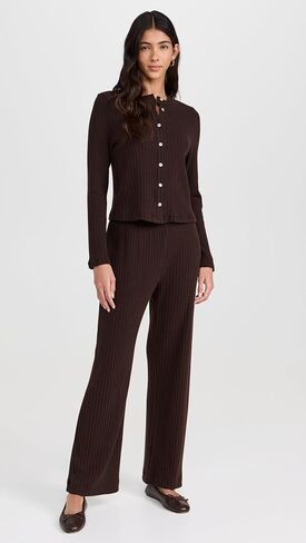 DONNI. Women's The Sweater Rib Cardi in Saudi Arabia