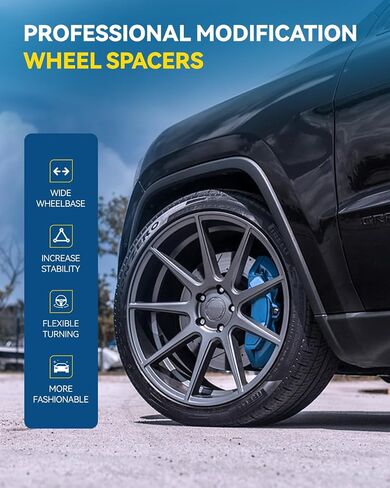 PHILTOP 5x4.5 Wheel Spacer, 1" Lug Centric Wheel Spacers Fit for Edge, Explorer, Ranger, Explorer Sport Trac, Grand Cherokee, MKX, Thread Pitch 1/2" x20 Hub Bore 82.5mm - 2Pcs in Saudi Arabia