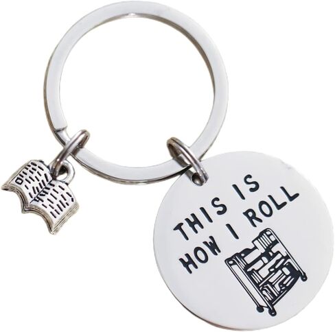 أفكار هدايا أمين المكتبة سلسلة مفاتيح لأمناء مكتباتها المدرسية تقدير التقاعد للنساء والرجال هدايا لسلسلة مفاتيح أمين المكتبة in Kuwait