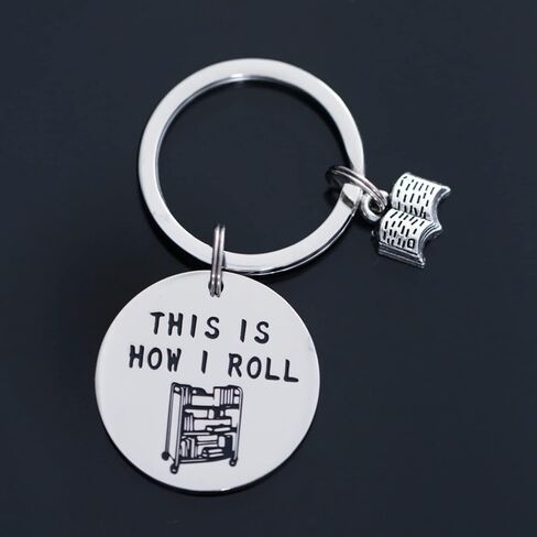 أفكار هدايا أمين المكتبة سلسلة مفاتيح لأمناء مكتباتها المدرسية تقدير التقاعد للنساء والرجال هدايا لسلسلة مفاتيح أمين المكتبة in Kuwait