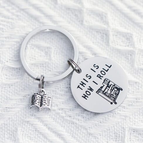 أفكار هدايا أمين المكتبة سلسلة مفاتيح لأمناء مكتباتها المدرسية تقدير التقاعد للنساء والرجال هدايا لسلسلة مفاتيح أمين المكتبة in Kuwait