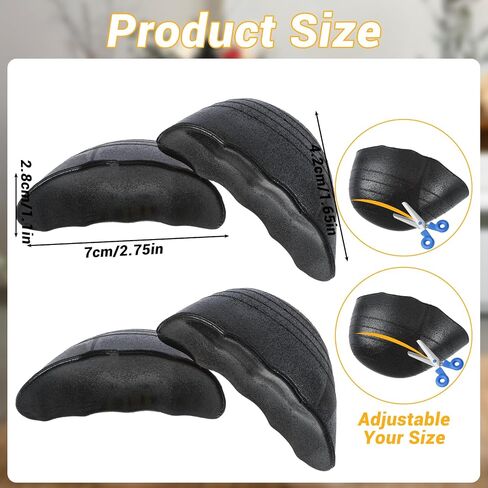 Shoe Filler Inserts for Loose Shoes, 2 Pairs Toe Filler Inserts for Shoes Too Big Comfort Toe Cushions Make Shoes Fit Shoes Insole for Leather Shoes High Heels in Saudi Arabia