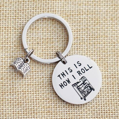 أفكار هدايا أمين المكتبة سلسلة مفاتيح لأمناء مكتباتها المدرسية تقدير التقاعد للنساء والرجال هدايا لسلسلة مفاتيح أمين المكتبة in Kuwait