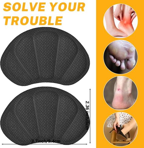 Shoe Filler Inserts for Loose Shoes, 2 Pairs Toe Filler Inserts for Shoes Too Big Comfort Toe Cushions Make Shoes Fit Shoes Insole for Leather Shoes High Heels in Saudi Arabia