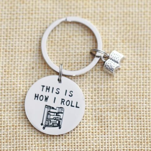 أفكار هدايا أمين المكتبة سلسلة مفاتيح لأمناء مكتباتها المدرسية تقدير التقاعد للنساء والرجال هدايا لسلسلة مفاتيح أمين المكتبة in Kuwait