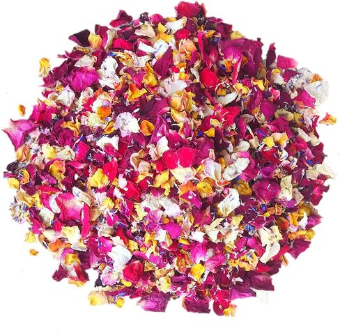 Dried Red Rose Petals 1.75oz/50g, Real Natural Dried Rose Petals for Bath, Soap Making, Candle Making, Wedding, Confetti, DIY Crafts, Non Edible (Red) in Kuwait