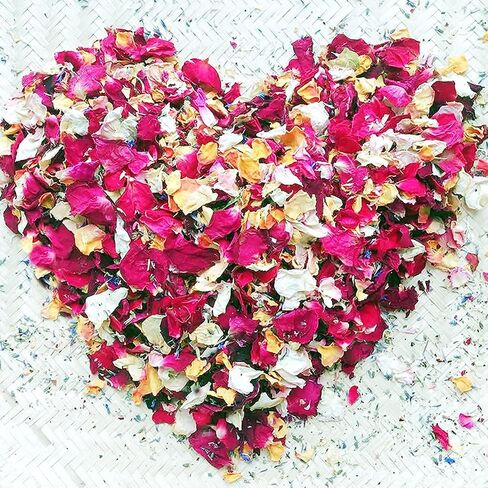 Dried Red Rose Petals 1.75oz/50g, Real Natural Dried Rose Petals for Bath, Soap Making, Candle Making, Wedding, Confetti, DIY Crafts, Non Edible (Red) in Kuwait