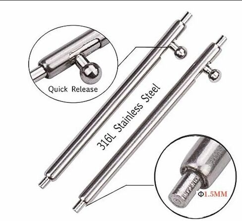 Watch Accessories Diameter 1.5MM*20MM/22MM Quick Release Spring Bar Fit For Seiko for RLX Smart Watch Strap in Saudi Arabia
