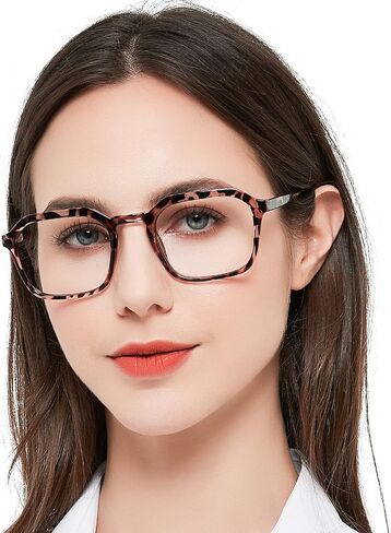 Large Reading Glasses Women Trendy Thick Square Readers 1.0 1.25 1.5 1.75 2.0 to 4.0 5.0 6.0 Spring Hinge in Kuwait