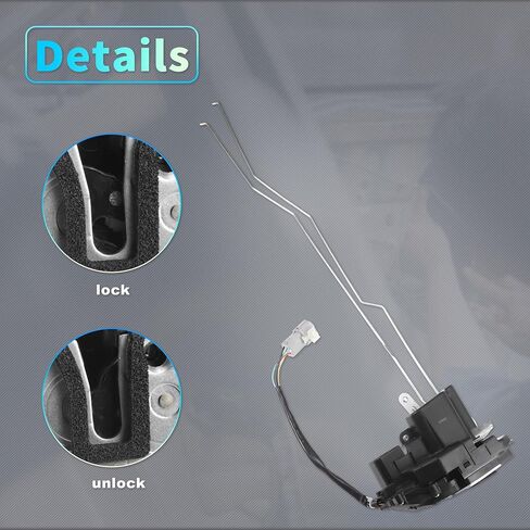 X AUTOHAUX Replacement Rear Left Driver Side Power Door Lock Actuator Motor with Cable for Kia Spectra SX Spectra5 SX 2007-2009 Door Latch Actuator Assembly Replace No.814102F010 Black in Saudi Arabia