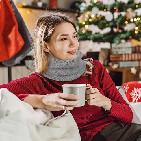 Loritta Neck Warmer Winter Warm Infinity Scarf Double-Layer Thick Fleece Windproof Scarves for Women Men in Saudi Arabia