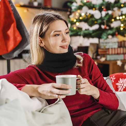 Loritta Neck Warmer Winter Warm Infinity Scarf Double-Layer Thick Fleece Windproof Scarves for Women Men in Saudi Arabia