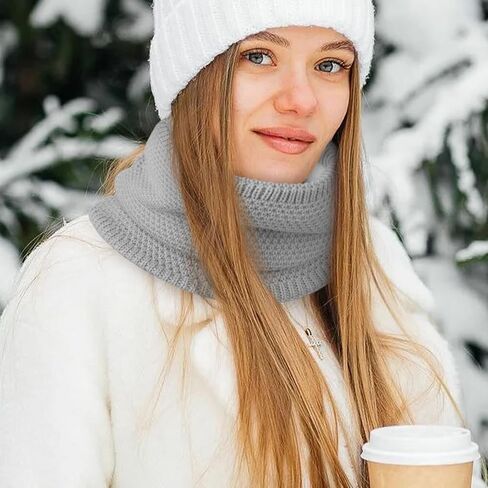 Loritta Neck Warmer Winter Warm Infinity Scarf Double-Layer Thick Fleece Windproof Scarves for Women Men in Saudi Arabia