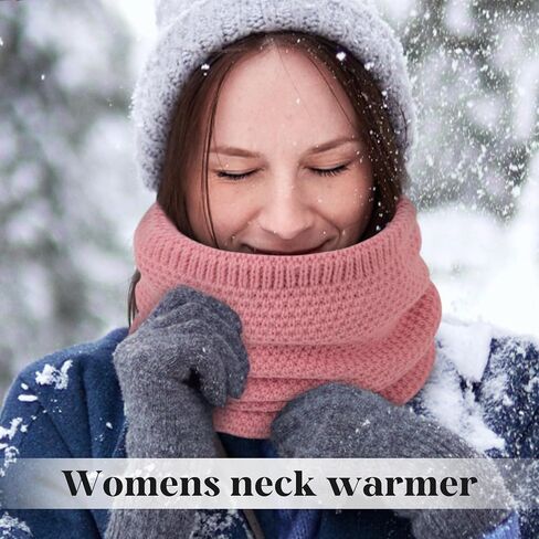 Loritta Neck Warmer Winter Warm Infinity Scarf Double-Layer Thick Fleece Windproof Scarves for Women Men in Saudi Arabia