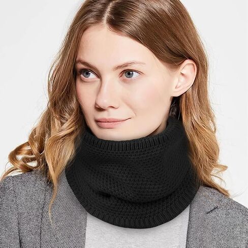 Loritta Neck Warmer Winter Warm Infinity Scarf Double-Layer Thick Fleece Windproof Scarves for Women Men in Saudi Arabia