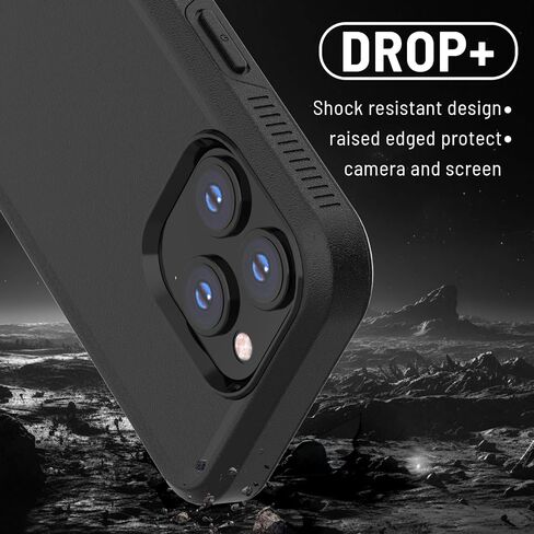 Dikes for iPhone 15 Pro Max Case Dual-Layer Heavy Duty Case [Shockproof][Drop-Proof][Dustproof] Rugged Phone Case Fit for iPhone 15 Pro Max 6.7 Inch with [Screen & Camera Lens Protector] (Sea Blue) in Saudi Arabia