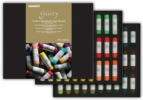 Honsell Gallery Artists' 4400015 Handmade Soft Pastel, Set of 15, Hand-Rolled Pastels in Artist Quality, Soft Consistency in Saudi Arabia