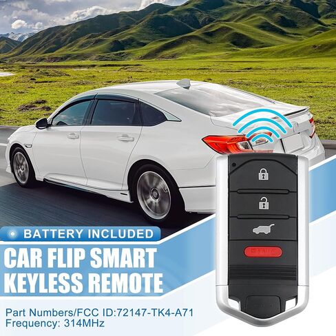 X AUTOHAUX 2 قطعة 314 ميجا هرتز 4 أزرار M3N5WY8145 مفتاح استبدال الدخول بدون مفتاح Fob لـ Acura TL للسائق 1 و2 2014-2019 SUV جهاز التحكم عن بعد القرب Smart Fob in Saudi Arabia
