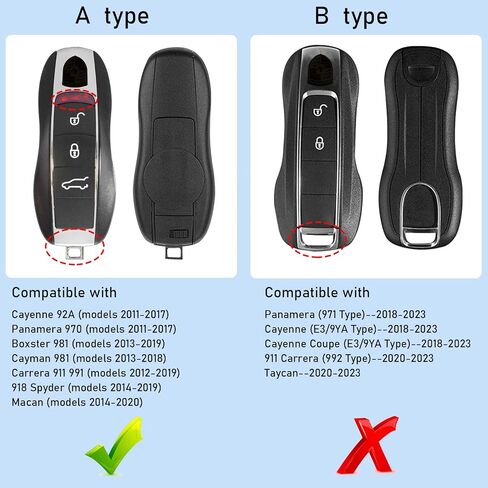 Jaronx Key Fob Cover for Porsche, Mahogany Metallic, Compatible with Cayenne, Panamera, Macan, Cayman, Carrera, 918 Spyder, Key Shell Cover Protector in Kuwait
