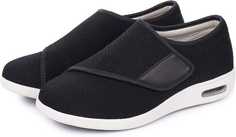 Diabetic Shoes for Women, Women's Wide Width Elderly Shoes, Adjustable Closure Lightweight Breathable, Swollen Feet Walking Edema Sneakers in Saudi Arabia