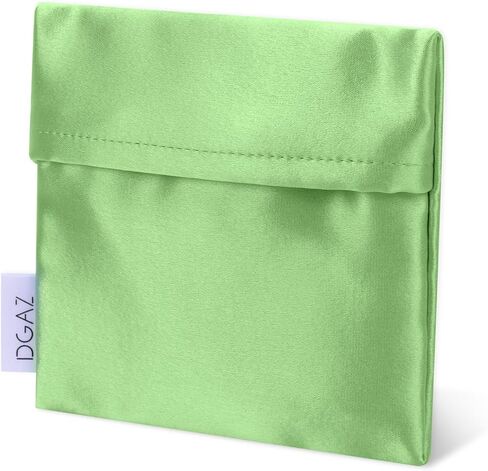 DGAZ Silk Sanitary Napkin Storage Bag, Period Bag for Teen Aged Girls, Portable Period Bag for Panty Liners/Menstrual Cup/Small Tampons，Mini Makeup Bag for Purse(Lavender) in Kuwait