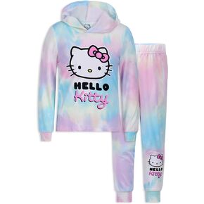 طقم هودي وسروال بسحاب للفتيات من هالو كيتي سانريو للرضع والأطفال الصغار والكبار in Kuwait