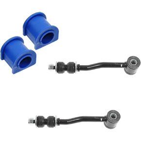 TRQ Front Suspension Kit Sway Bar Bushing Set Sway Bar Stabilizer Link Compatible with 1991-2001 Jeep Cherokee 1991-1992 Comanche 1993-1995 Grand Cherokee 1993 Grand Wagoneer