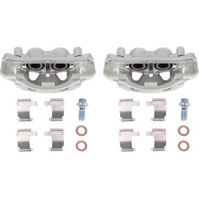 18B5303 18B5302 فرجار فرامل القرص الأمامي مع دعامة تناسب 11-19 Chevy Silverado 2500 HD/3500 HD، 16-19 Suburban HD، 18-19 3500 HD، 2011-2019 GMC Sierra 2500 HD/3500 HD للركاب وجانب القيادة