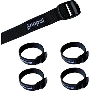 Tie-Down Straps Nylon with Alloy Buckle for Camping, Sleeping Bags, Bike Cargo, Sport Utility, Backpack