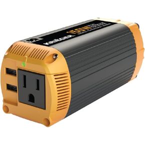 Krieger 3000W Pure Sine Wave Inverter 12V DC to 120V AC Converter for Home, RV, Truck, Off-Grid Solar Power Inverter 12V to 110V with Built-in 5V/2.1A USB/Hardwire Port, Remote Controller