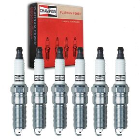 6 pc Champion Platinum Spark Plugs compatible with Buick LaCrosse 3.0L 3.6L V6 2005-2016