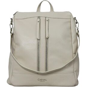 Alya Backpack, Genuine Leather Made in Italy (Black)