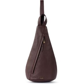 The Sak Geo Sling Backpack - Leather Women's Fashion Backpack for Everyday & Travel - Sling Crossbody With Zipper & Pockets