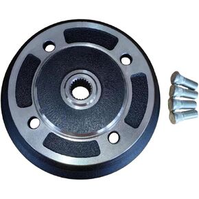 Front Left or Right Brake Hub Drum with Wheel Studs Replacement 41038-0034 for Kawasaki Mule 3000, 3010, 4000 & 4010 UTVs Black