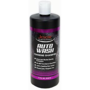 Jescar Auto Wash Shampoo - 32oz - PH-neutral car wash soap for ultimate paint protection, Use in Foam Cannon, foam Guns, & 5 Gallon Bucket. Safe for Cars, Trucks, Motorcycles, RVs & More.