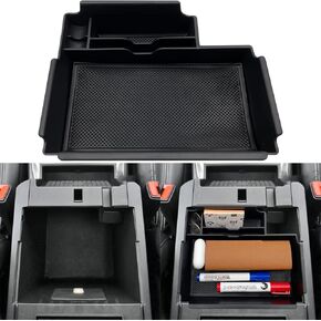 JOJOMARK Compatible with Ford Explorer 2012 2013 2014 2015 2016 2017 2018 2019 Center Console Tray Organizer, Armrest Secondary Storage Box