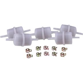 Solarhome 5PCS 1/4" ID Fuel Filter 15 Micron 24 050 13-S 2405013-S 24-050-13-S 24-050-05-S for Kohler CH20S - CH25S, CH670S CH730S - CH750S LH640S LH685S LH690S LH750S LH755S, SV720S to SV740S