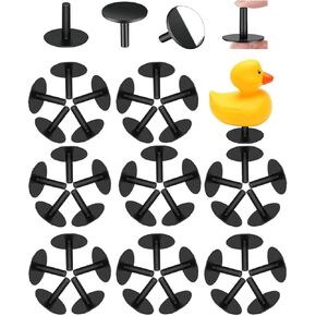 ROMASO 40Pcs Duck Holder Plugs for Car Dash,Duck Plugs Holder for Jeep Dash,Duck Holder with Double Sided Stickers,Plastic Duck Stands Duck Mounts