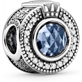 PANDORA Sparkling Blue Crown O, & Blue Crystal