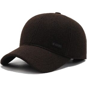 FASHIXD Winter Baseball Caps for Men Winter Hats with Earflaps Adjustable Warm Outdoor Running Sport Caps